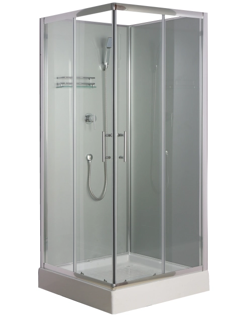 Zdjęcie: Kabina prysznicowa Liza Silver 80x80x200 cm kwadratowa SAVANA
