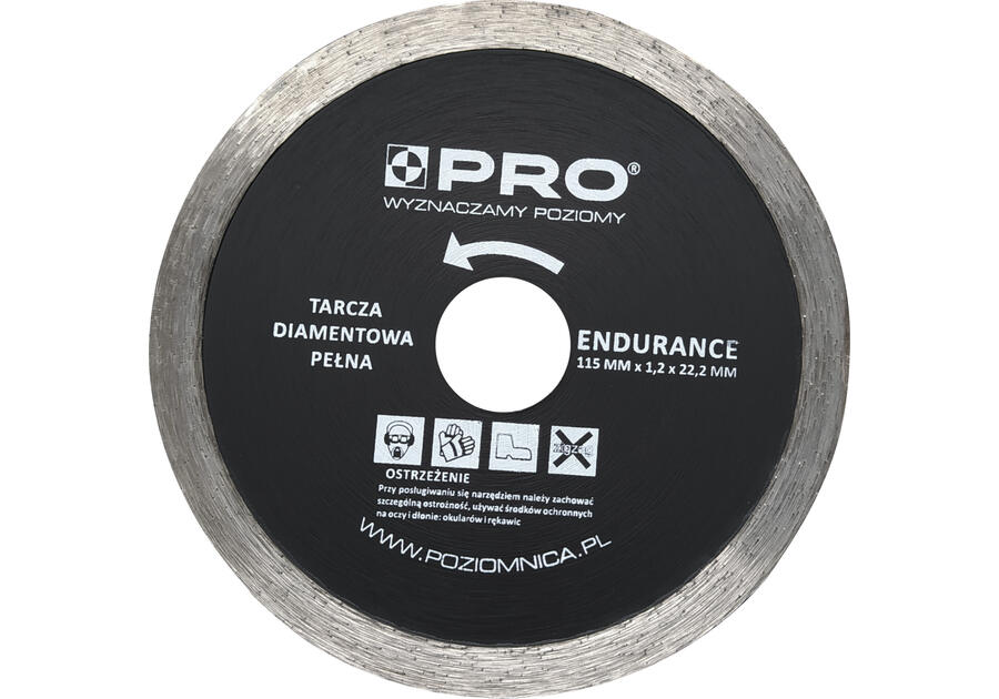 Zdjęcie: Tarcza diamentowa pełna Endurance 115 x 7 x 1.2 x 22.2 mm PRO FACHMAYER MAX