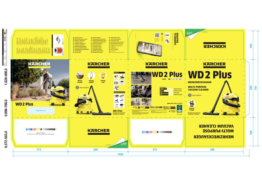 Zdjęcie: Odkurzacz uniwersalny WD 2 Plus V-12/4/18 1.628-000.0 KARCHER
