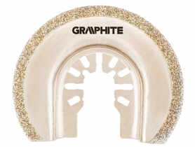 Tarcza półokrągła HCS do ceramiki, 65 mm, galwaniczne pokrycie nasypem diamentowym GRAPHITE