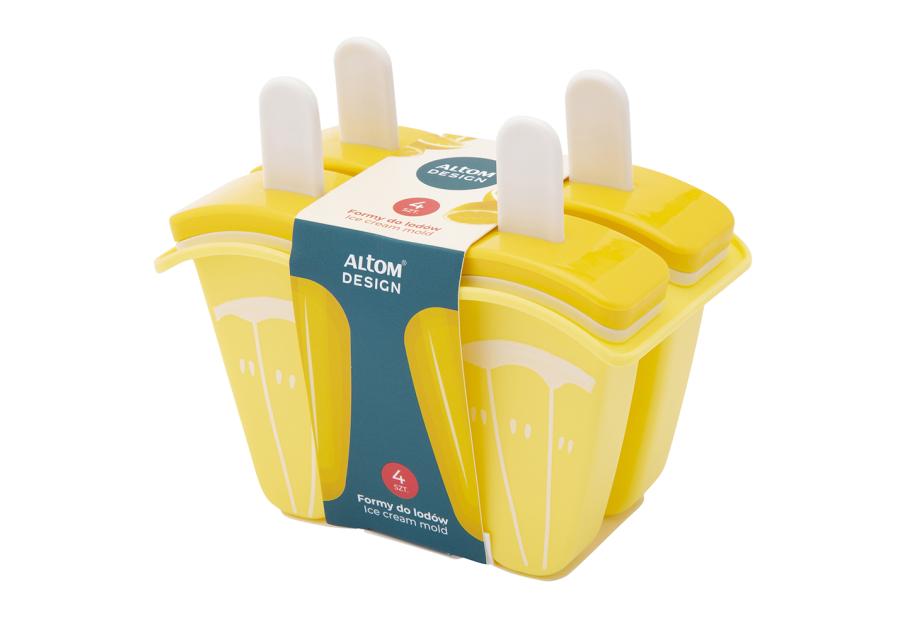 Zdjęcie: Komplet 4 foremek do lodów cytryna 13x7x11 cm ALTOM DESIGN