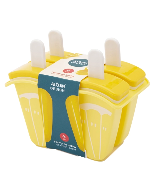 Zdjęcie: Komplet 4 foremek do lodów cytryna 13x7x11 cm ALTOM DESIGN