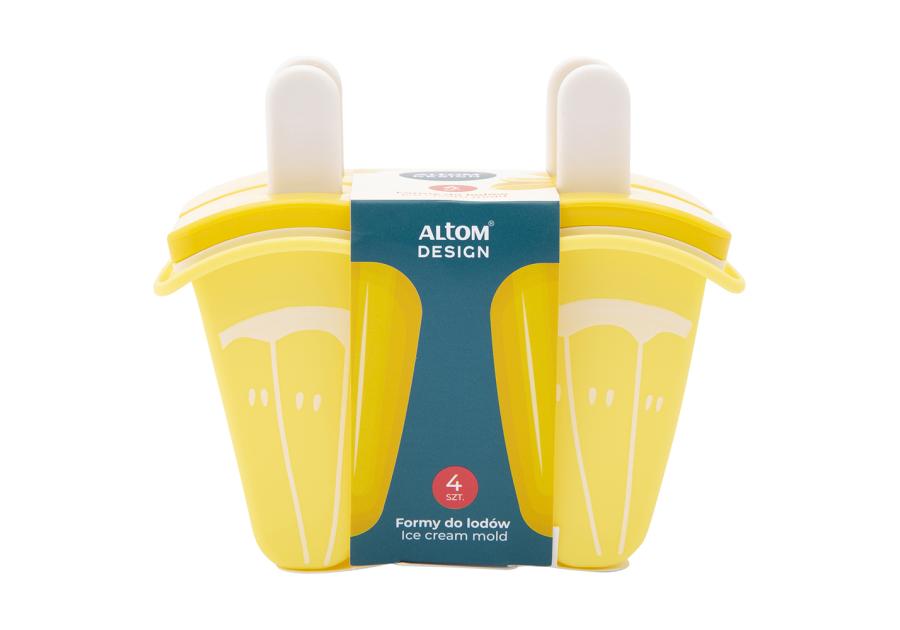 Zdjęcie: Komplet 4 foremek do lodów cytryna 13x7x11 cm ALTOM DESIGN