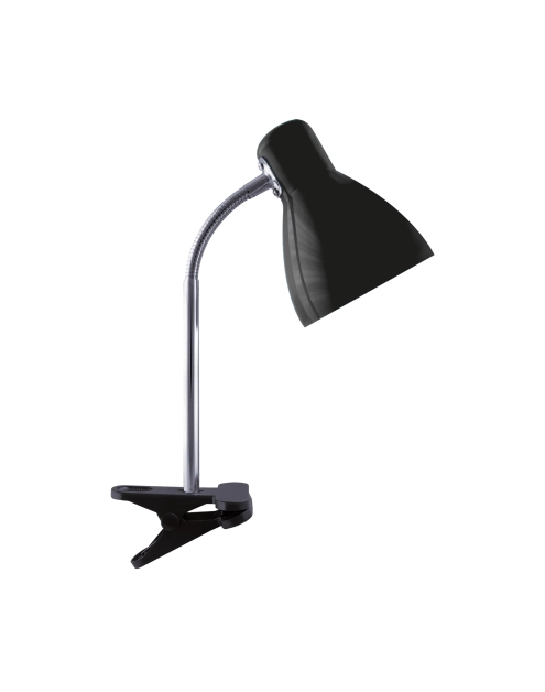 Zdjęcie: Lampka biurkowa Kati E27 Clip kolor czarny max 15 W STRUHM