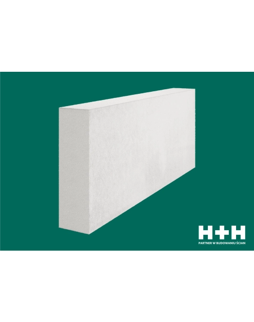 Zdjęcie: Bloczek z betonu komórkowego Gold  2,5-500 120x240x590 mm H+H