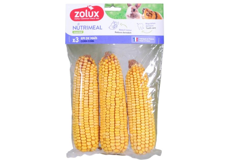 Zdjęcie: Kolba kukurydzy żółtej Nutrimeal dla małych ssaków 3 sztuki ZOLUX