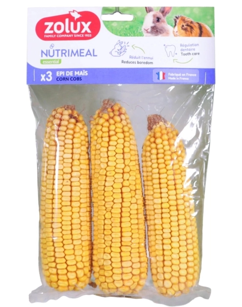 Zdjęcie: Kolba kukurydzy żółtej Nutrimeal dla małych ssaków 3 sztuki ZOLUX