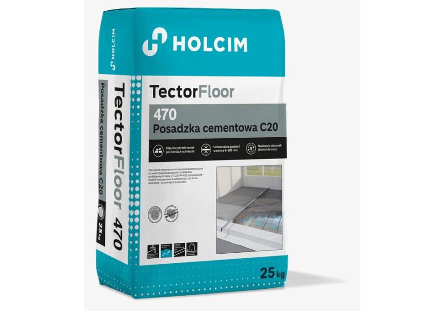 Zdjęcie: Posadzka cementowa C20 470 TectorFloor 25 kg HOLCIM