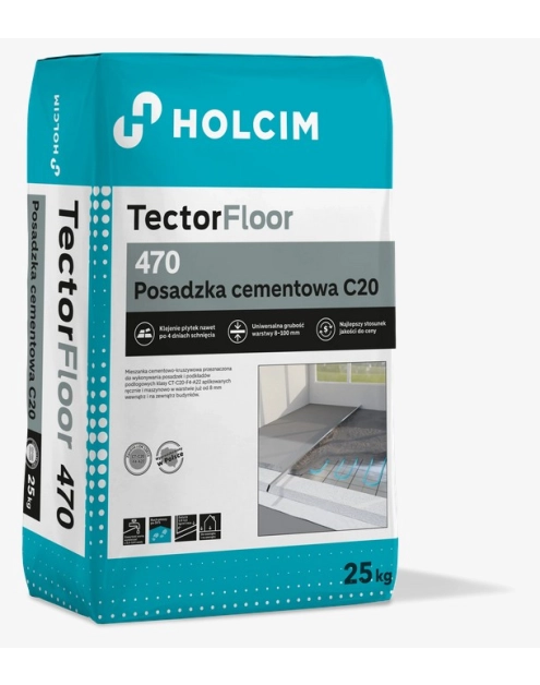Zdjęcie: Posadzka cementowa C20 470 TectorFloor 25 kg HOLCIM