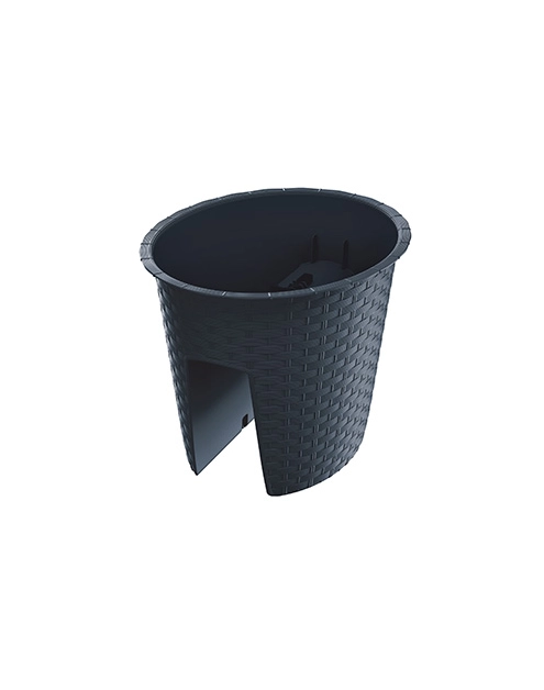 Zdjęcie: Doniczka balkonowa Ratolla antracyt 30 cm PROSPERPLAST