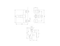 Zdjęcie: Bateria wannowa Glamour czarna INVENA