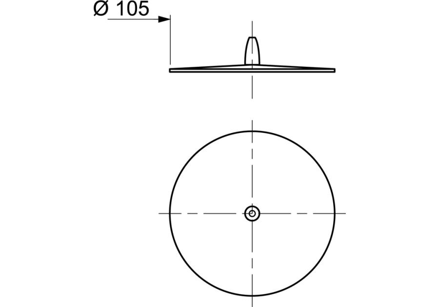 Zdjęcie: Korek uniwersalny 105 mm Frisby zielony TYCNER