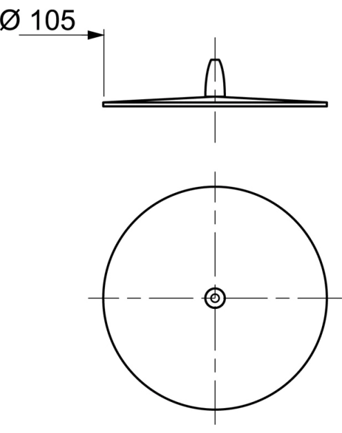 Zdjęcie: Korek uniwersalny 105 mm Frisby zielony TYCNER