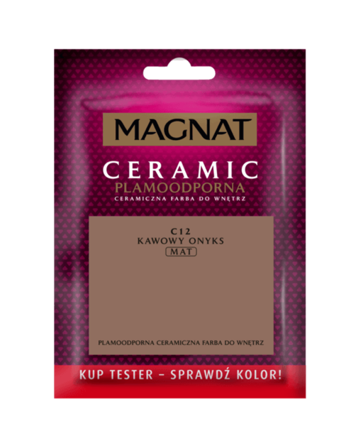 Zdjęcie: Tester farba ceramiczna kawowy onyks 30 ml MAGNAT CERAMIC