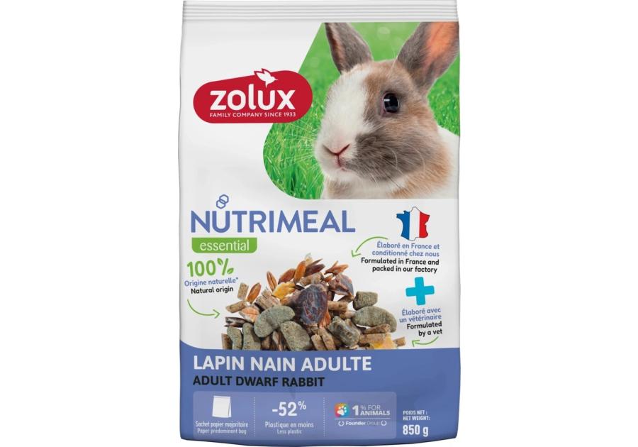 Zdjęcie: Karma mieszanka dla królika miniaturki adult Nutrimeal 850 g ZOLUX