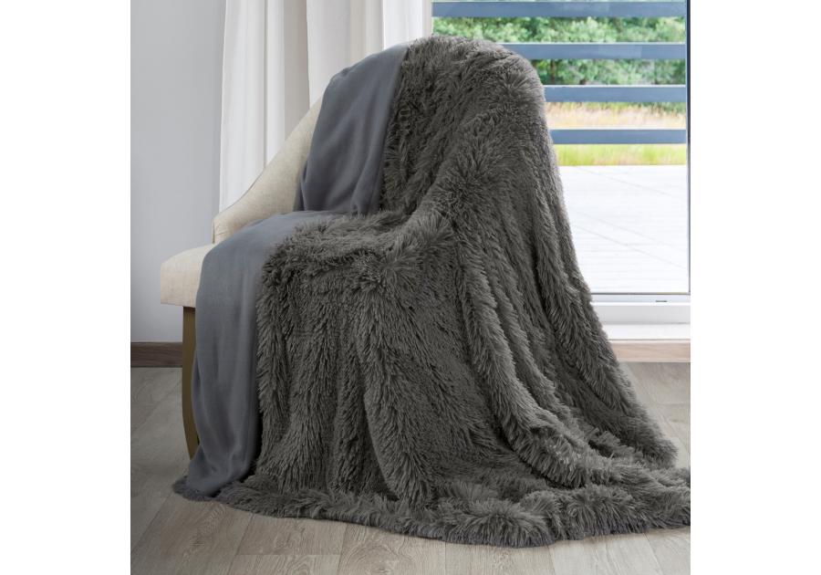 Zdjęcie: Narzuta Lettie 70x140 cm stalowa EUROFIRANY