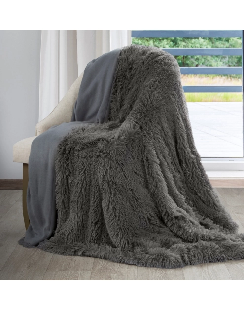 Zdjęcie: Narzuta Lettie 70x140 cm stalowa EUROFIRANY