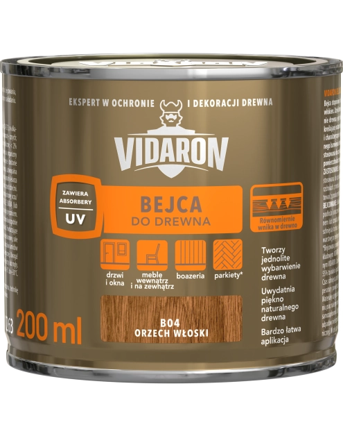 Zdjęcie: Bejca orzech włoski B04 0,2L VIDARON