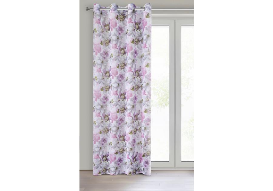 Zdjęcie: Zasłona gotowa Bella 140x250 cm ciemnoróżowy EUROFIRANY