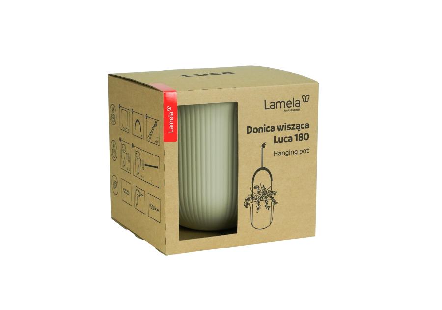 Zdjęcie: Donica wisząca Luca 180 jumper recycled, kremowy LAMELA