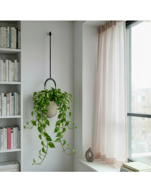 Zdjęcie: Donica wisząca Luca 180 jumper recycled, kremowy LAMELA