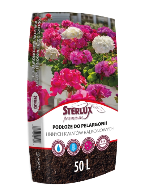 Zdjęcie: Podłoże do kwiatów balkonowych 20 L STERLUX PREMIUM
