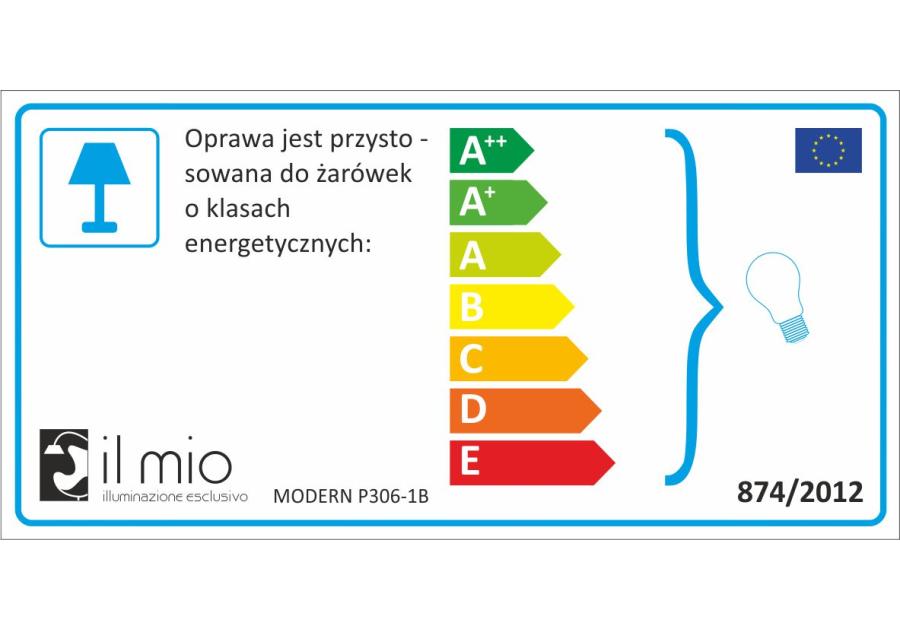 Zdjęcie: Lampa wisząca Modern E27 czarny IL MIO