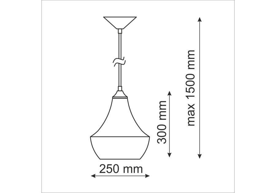 Zdjęcie: Lampa wisząca Modern E27 czarny IL MIO