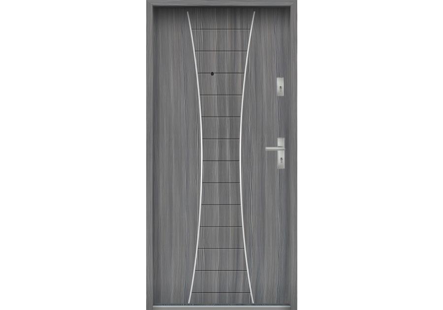 Zdjęcie: Drzwi wejściowe do mieszkań Bastion R-63 Mokka 90 cm lewe ODR KR CENTER