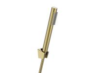 Zdjęcie: Bateria wannowa z zestawem natryskowym Alonia złoto szczotkowane INVENA