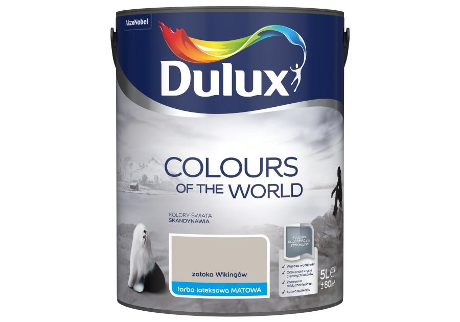 Zdjęcie: Farba do wnętrz Kolory Świata 5 L zatoka wikingów DULUX