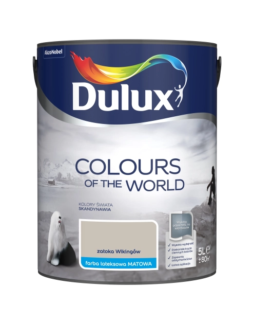 Zdjęcie: Farba do wnętrz Kolory Świata 5 L zatoka wikingów DULUX