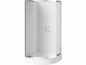 Kabina prysznicowa półokrągła 80x80 cm Funkia chrom DEANTE