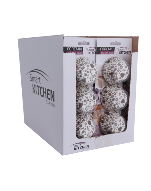 Zdjęcie: Forma do muffin 100 szt. - 10 cm brązowa SMART KITCHEN BAKING