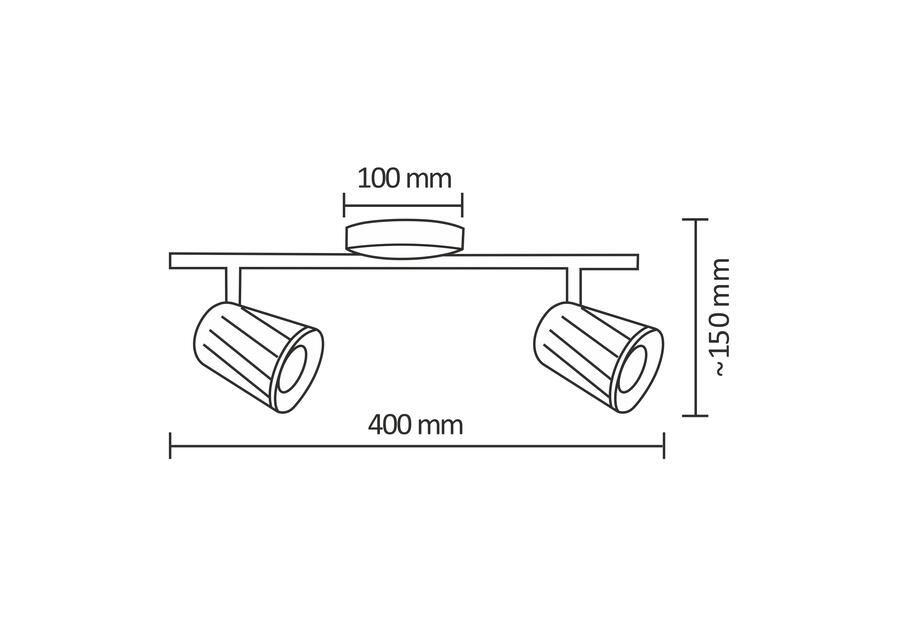 Zdjęcie: Listwa LED  Ficudi WE17502 2x6W biała POLUX