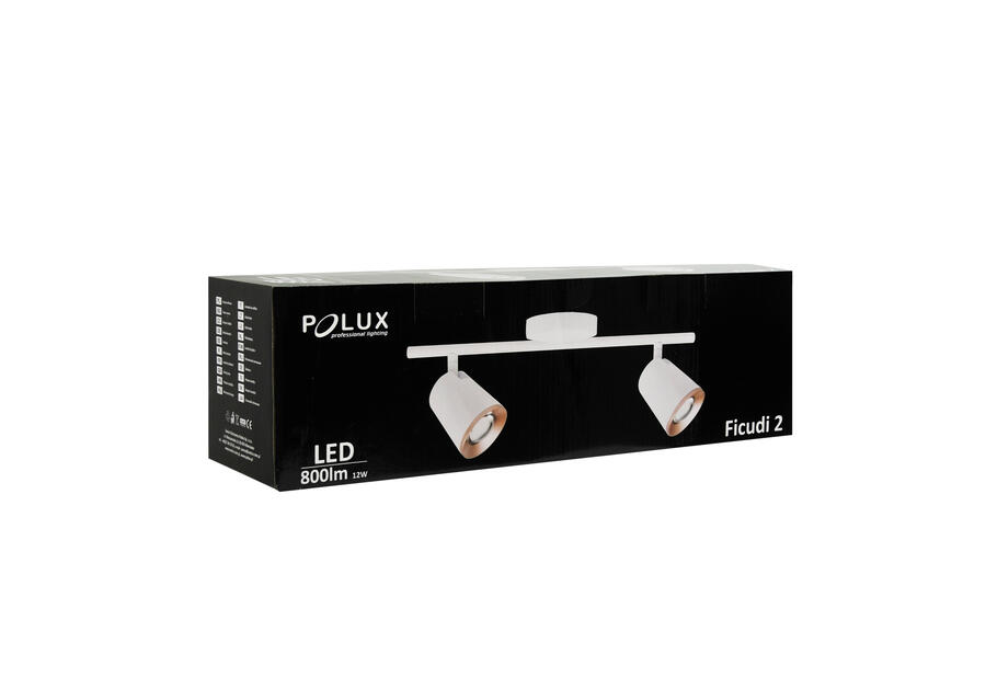 Zdjęcie: Listwa LED  Ficudi WE17502 2x6W biała POLUX