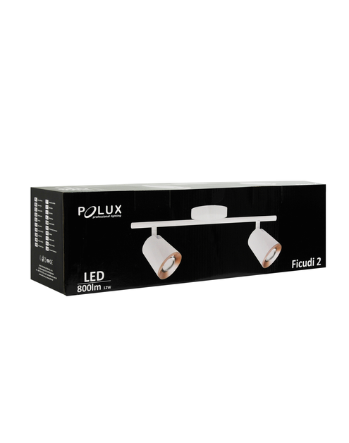 Zdjęcie: Listwa LED  Ficudi WE17502 2x6W biała POLUX