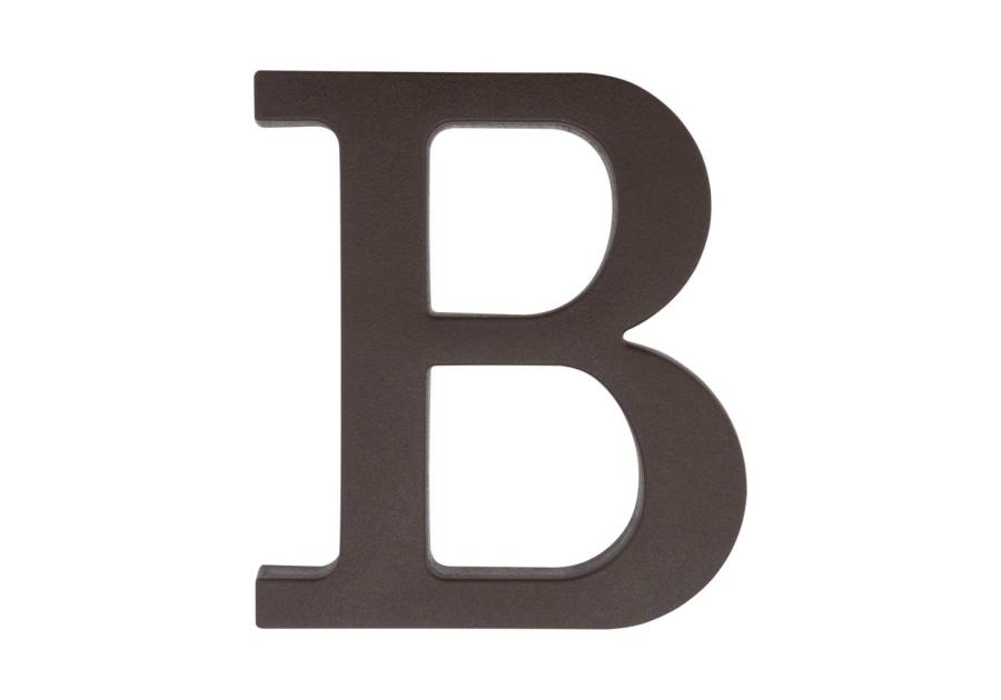 Zdjęcie: Litera "B" plastikowa brązowa 90 mm METRO