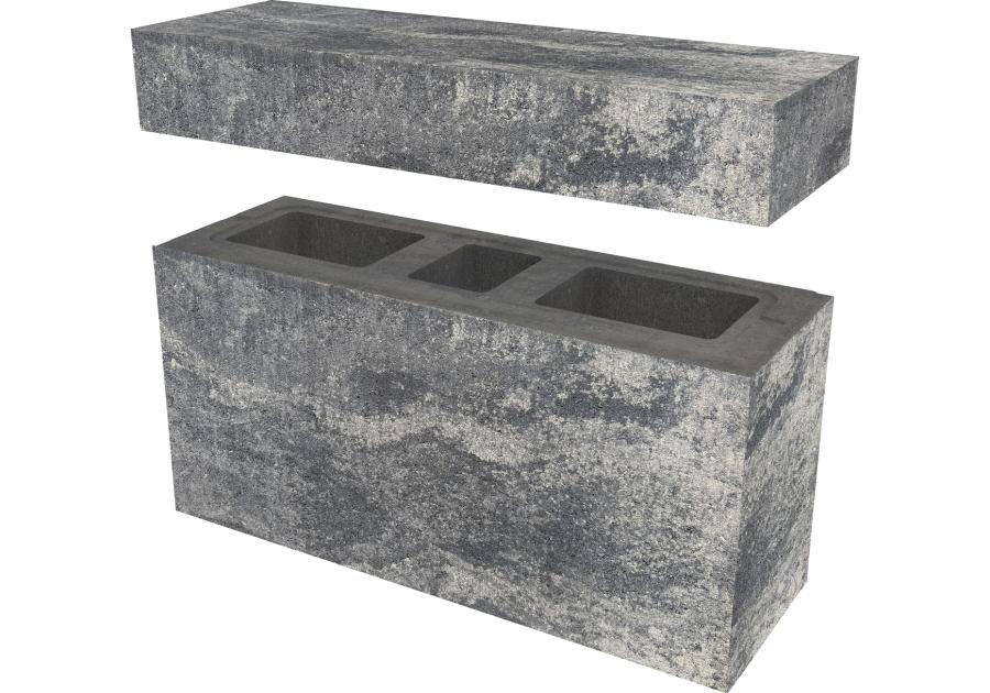 Zdjęcie: System ogrodzeniowy Murro XL daszek10x22x67,2 cm nerino II POLBRUK