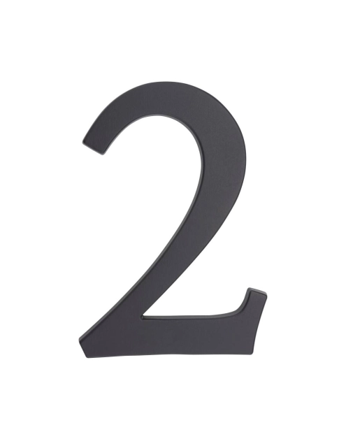 Zdjęcie: Cyfra aluminiowa 2, kolor grafit 190 mm METRO