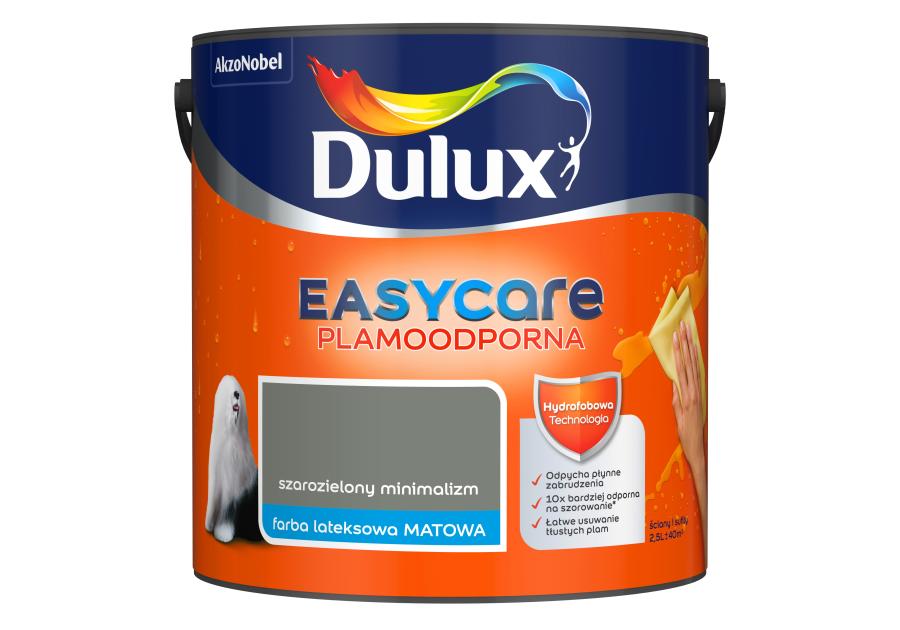 Zdjęcie: Farba lateksowa Easy Care szarozielony minimalizm 2,5 L DULUX