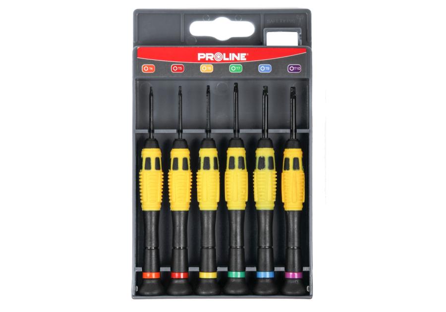 Zdjęcie: Wkrętaki zegarmistzowskie torx T4-T10 - 6 szt. PROLINE