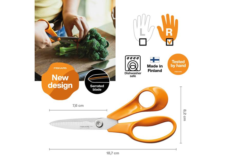 Zdjęcie: Nożyczki kuchenne Classic 18 cm FISKARS