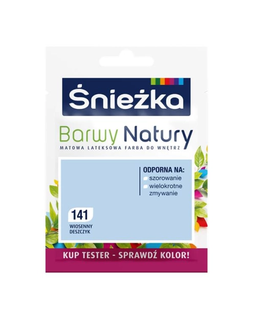 Zdjęcie: Tester koloru Barwy Natury wiosenny deszcz 141 25 ml ŚNIEŻKA