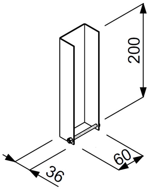 Zdjęcie: Łącznik stalowy do podmurówki ogrodzenia W LDNP20 STA RAL 9005 JONIEC
