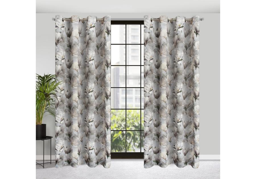 Zdjęcie: Zasłona gotowa Lari 140x250 cm popielaty EUROFIRANY