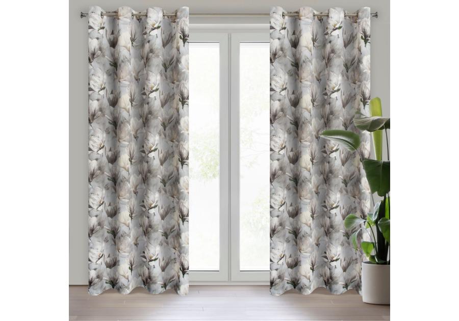 Zdjęcie: Zasłona gotowa Lari 140x250 cm popielaty EUROFIRANY