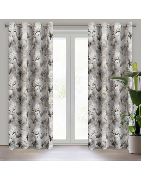 Zdjęcie: Zasłona gotowa Lari 140x250 cm popielaty EUROFIRANY