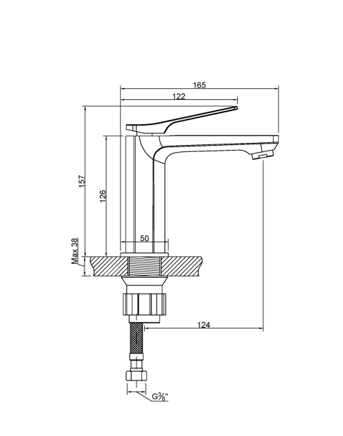 Zdjęcie: Bateria umywalkowa Neri chrom INVENA