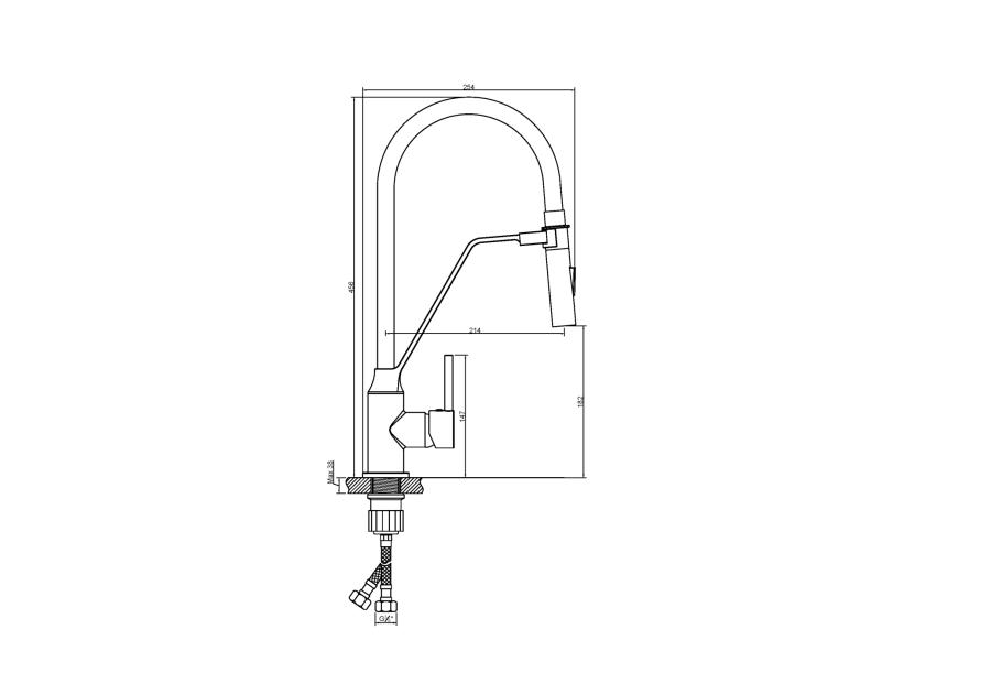 Zdjęcie: Bateria zlewozmywakowa Terra czarna INVENA